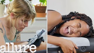 Getting My First Tattoo In 8 Steps  Ive Never Tried  Allure [upl. by Atteynek4]