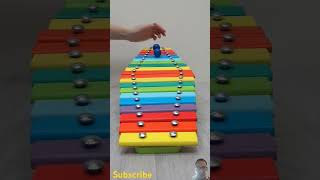 How Marble Run on Wooden Sliders marblerun dominomarble marble dominomarblesfalling satisfying [upl. by Goldberg833]