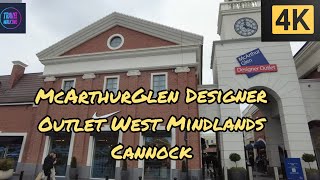 McArthurGlen Designer Outlet West Mindlands Cannock 4K [upl. by Hgielrebma992]