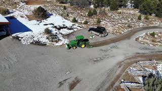 Driveway Grading  John Deere 3046R Frontier Land Plane [upl. by Dahlia236]