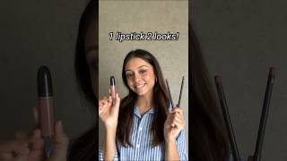 Creating 2 Looks Using 1 Lipstick  Lip Makeup Tutorial  Lipstick Guide  Myntra Shorts [upl. by Hale]