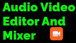 Best Audio Video Editor and Mixer For Youtubers  audio video mixer app  Learn With HBS [upl. by Halie]