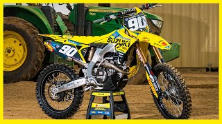 Dilan Schwartzs Bar X Suzuki RMZ250 TESTED  Motocross Action Magazine [upl. by Elfie]