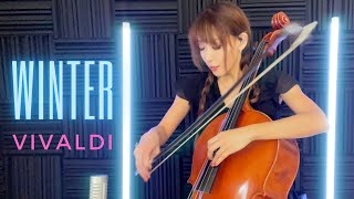 VIVALDI Four Seasons Winter 1st movement Wednesday on Netflix Mariko winter wednesday cello [upl. by Dnaltruoc]