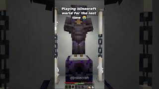 Playing Last Time in Minecraft minecraft memes [upl. by Robson628]