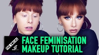 Face Feminisation Makeup Tutorial [upl. by Akialam711]