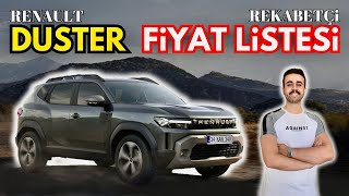 YENİ RENAULT DUSTER REKABETÇİ FİYAT LİSTESİ  EVOLUTION  TECHNO [upl. by Fenelia]