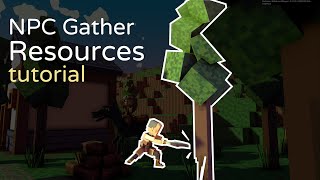 Sandbox Game Maker Tutorial 2  NPC Gather Resources [upl. by Bowers]