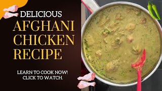 Delicious Afghani Chicken recipe  Creamy Chicken Afghani  Cook with NUTMEG [upl. by Notac97]