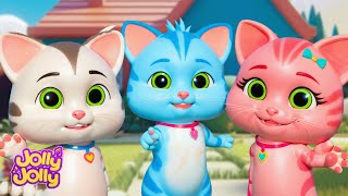 😻🙀😺Three little kittens  MORE  Jolly Jolly  Learn and Play  Nursery Rhymes [upl. by Neelyk39]