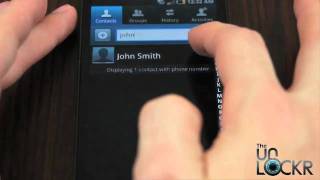 How To Swipe to Call or Text a Contact on the Samsung Android Devices [upl. by Sternlight]