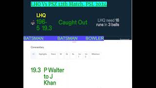 LAHORE QALANDARS vs PESHAWAR ZALMI PSL 9 MATCH 12 LIVE  PZ vs LQ LIVE [upl. by Alyk236]