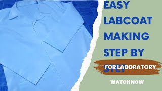 how to cut lab coat with easelab coat tutorialDIY lab coat tutorial [upl. by Dwan]