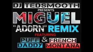 Miguel  Adorn Ted Smooth Remix ft Diddy amp French Montana [upl. by Aieki]