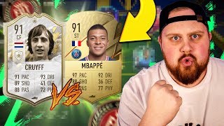 91 CRUYFF VS MBAPPE 91 Weekend LEAGUE matcher  REWARDS  FIFA 22 SVENSKA [upl. by Atirehs]