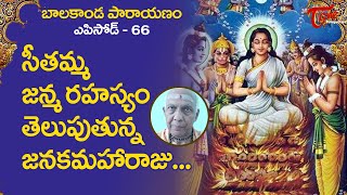 Balakanda 66  సీతమ్మ జన్మ రహస్యం తెలుపుతున్న జనకమహారాజు Chemuturi  BhaktiOne [upl. by Oinotnas576]