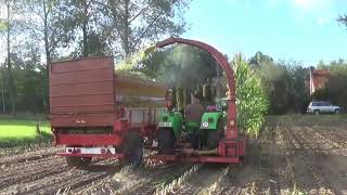 John Deere 510 en Deutz D4006 met Fahr MH 70 [upl. by Faires]