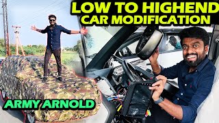 Army Arnold 💪 Upgrading My Car 🚗 Low to High End car Modification  AK Car Decors  DAN JR VLOGS [upl. by Meridith]