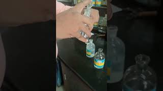 Phenolphthalein test for Acid njoyscience chemistry shorts ytshorts laboratorytest [upl. by Ojyllek]