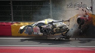 6 Hours of Spa 2024 Hyperpole  Huge Crash Alex Malykhin  Porsche 911 GT3 R LMGT3 [upl. by Siryt]