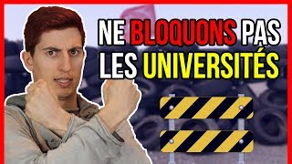 POURQUOI BLOQUER LES UNIVERSITÉS [upl. by Chap]