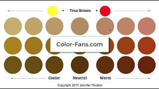 Color Theory Warm Brown vs Cool Brown [upl. by Nenerb235]