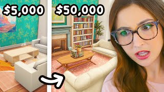 furnishing a house using 5k vs 50k in sims 4 [upl. by Yulma18]