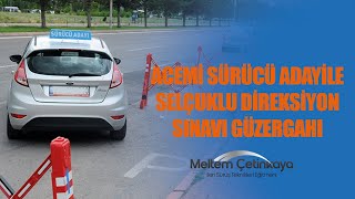 Acemi Sürücü Adayı ile Selçuklu Direksiyon Sınavı Güzergahı [upl. by Chelsea]