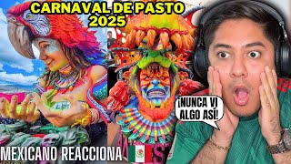 CARROZAS para el CARNAVAL de NEGROS Y BLANCOS 2025 estoy sorprendido  Mexicano Reacciona 😱🇨🇴 [upl. by Webber]