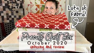 Precuts Quilt Shop Classic Subscription Unboxing  October 2020 [upl. by Nirak]