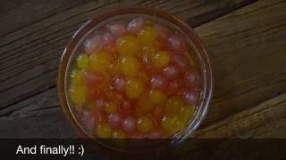 Popping Boba Recipe  Homemade [upl. by Nimajaneb570]