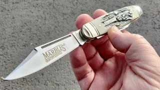 If you like bigger Jack knives Hard to beat this  Marbles Black Stag Bone Cattlemans Jack [upl. by Nelly754]