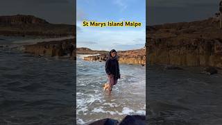 St Marys island സെൻറ് മേരീസ് ദ്വീപ് stmary island malpe beach beachlife waves love [upl. by Desta124]