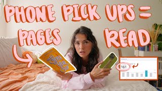 Reading a page for every time I picked up my phone for a week  READING VLOG [upl. by Einolem]