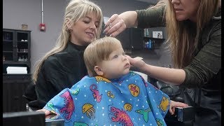 Babys First Hair Cut Adorable [upl. by Dee Dee9]