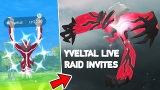 YVELTAL RAID INVITES POKEMON GO LIVE [upl. by Pyle]