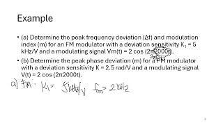 ANGLE MODULATION TRANSMISSION P2 [upl. by Eteragram]