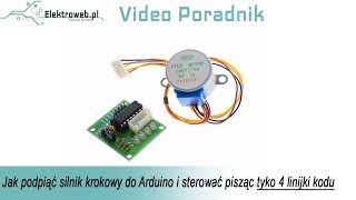 Jak podłączyć silnik krokowy do Arduino i sterować nim 28BYJ48 ze sterownikiem ULN2003 [upl. by Enirhtac]