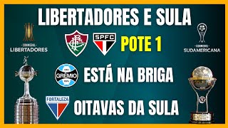 LIBERTADORES  FLUMINENSE e SÃO PAULO NO POTE 1  CONFRONTOS de MOMENTO dos PLAYOFFS da SULA [upl. by Erine]