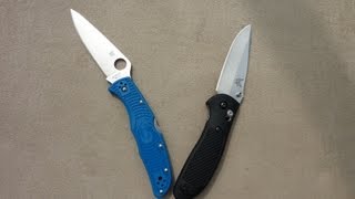 Spyderco Endura vs Benchmade Griptillian [upl. by Arlan923]