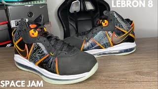 NIKE LEBRON 8 SPACE JAM REVIEW AND ON FEET [upl. by Heindrick]