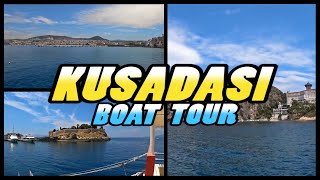 Kuşadası Boat Tour  Kusadasi  Turkey 4k [upl. by Llyrrad]