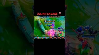 JULIAN SAVAGE 🍷mobilelegends julian mlbb mlbbcreatorcamp mlbbshorts mlbbindonesia fyp viral [upl. by Glynn]