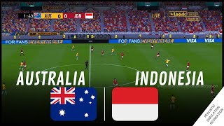 Timnas Indonesia vs Australia Asia 2023 Simulasi permainan video [upl. by Thetos]