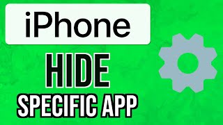 How to HIDE ONE SPECIFIC APP on iPhone WITHOUT Installing Any App 2024  Hide Apps on iPhone [upl. by Akoyin]