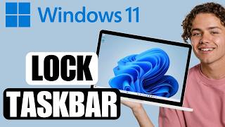 How to Lock Taskbar Windows 11 [upl. by Wendell140]