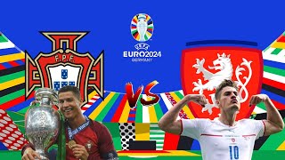 PORTUGAL VS REPUBLICA CHECA EM DIRETO FASE GRUPOS EURO 2024 [upl. by Gaul47]