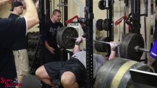 Worlds Strongest Man Brian Shaw  Training Highlights  Bench Press [upl. by Hurlow]