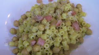 PASTA E CECI CON GUANCIALE E PECORINO  FoodVlogger [upl. by Salakcin]