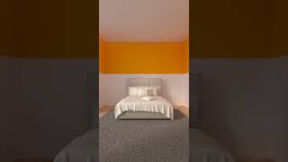 Bedroom Color Combination Demonstration interiorshorts trending trendingshorts shortvideo [upl. by Mauri]